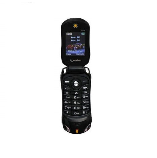 Snexian Rock Car Design Keypad Flip Phone with Dual Sim - Black