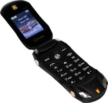 Snexian Rock Car Design Keypad Flip Phone with Dual Sim - Black