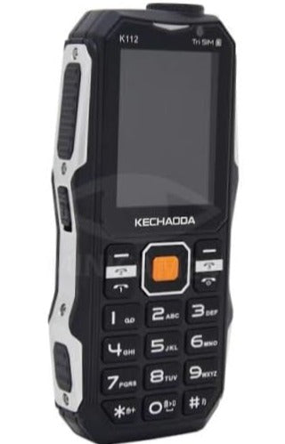 Kechaoda K112, Triple Sim Phone (Black) Speaker , DJ Sound with Power Bank System (New Seal-Packed)