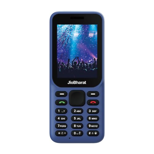 JioBharat B1 4G Phone (Blue) Locked for JioNetwork (New Seal-Packed)