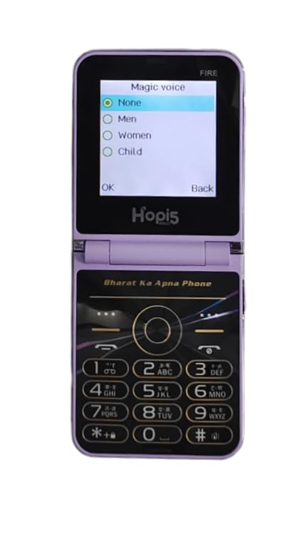 LEYSKY Hopi5 HI1 Flip Phone with Magic Voice System (Purple)