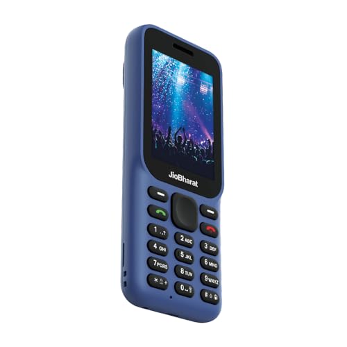 JioBharat B1 4G Phone (Blue) Locked for JioNetwork (New Seal-Packed)