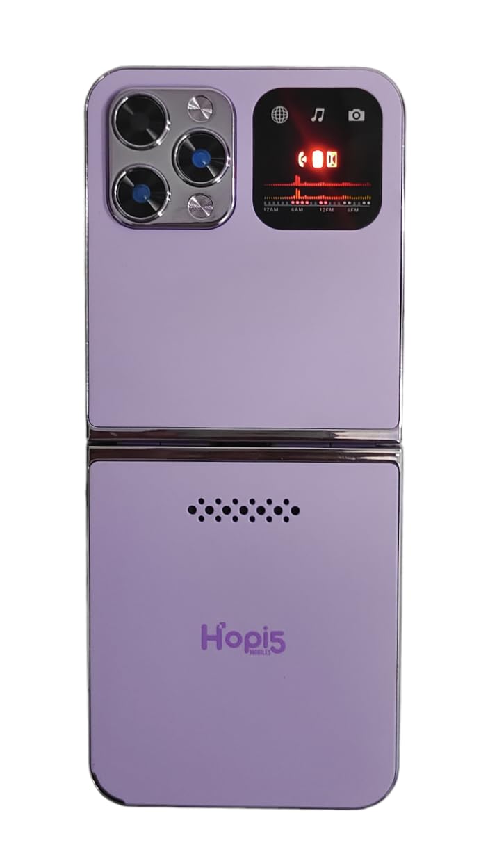 LEYSKY Hopi5 HI1 Flip Phone with Magic Voice System (Purple)