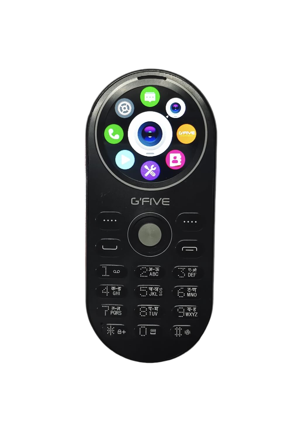 Gfive U229 Round Screen Keypad Mobile with Magic Voice System (Black)