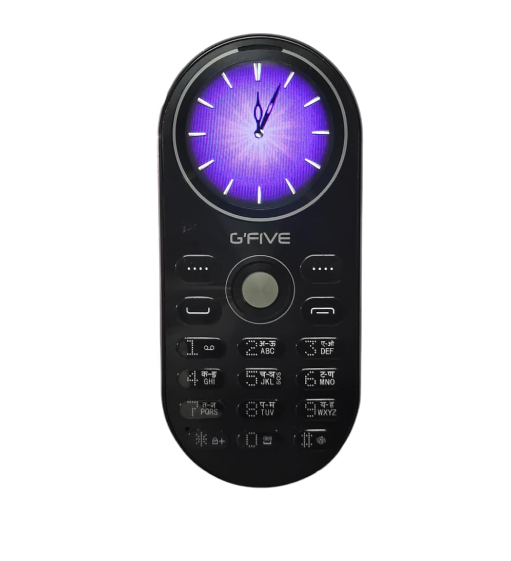 Gfive U229 Round Screen Keypad Mobile with Magic Voice System (Black)