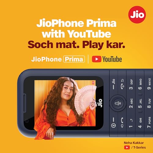 JioPhone Prima 4G Keypad Phone | Blue | (New Seal-Packed)