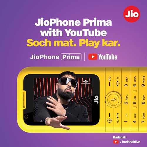 JioPhone Prima 4G Keypad Phone | Blue | (New Seal-Packed)