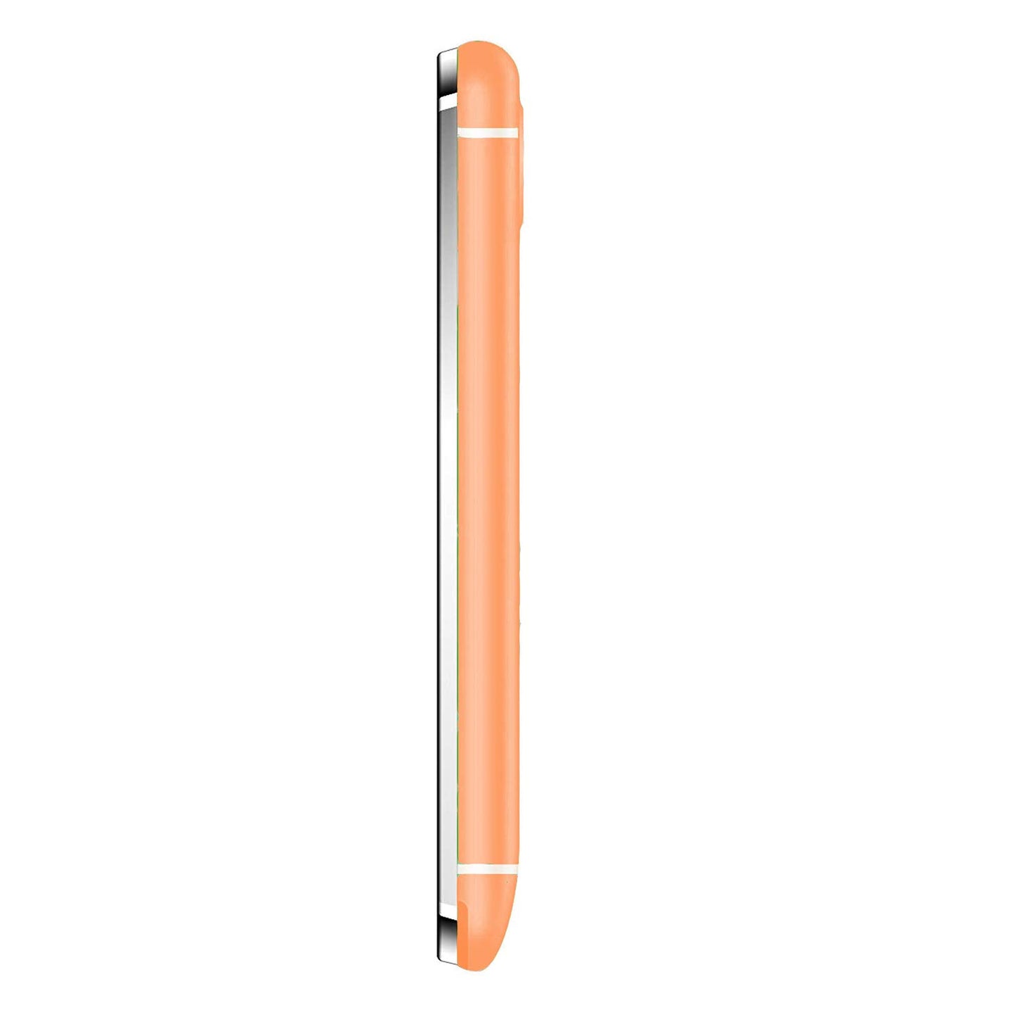 KECHAODA K115 Slim Card Size Dual Sim Phone with External Memory Slot 3.66cm (1.44-inch) Display Only Mobile Phone & Charging Cable in Box - Orange