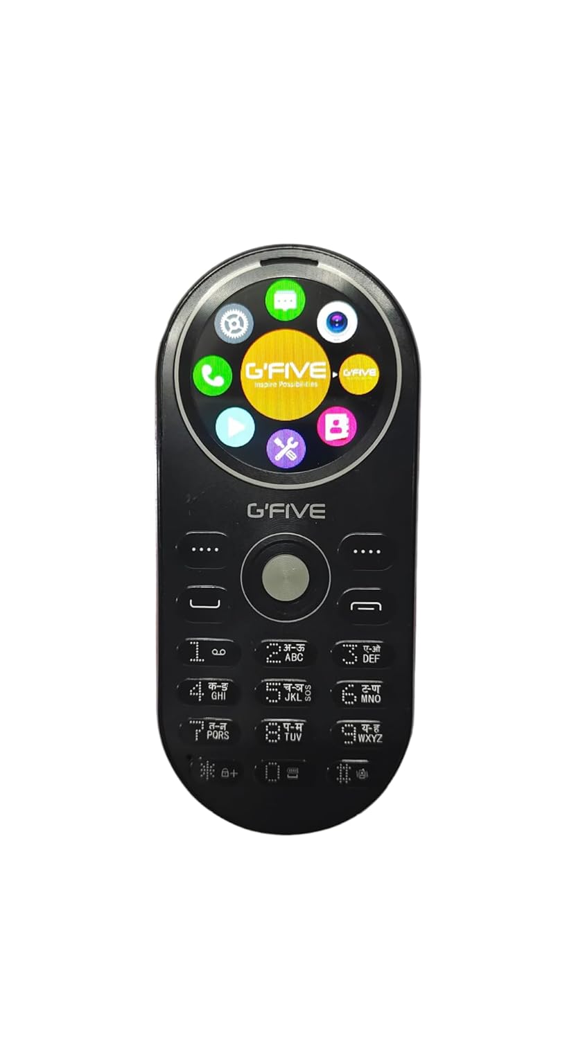 Gfive U229 Round Screen Keypad Mobile with Magic Voice System (Black)