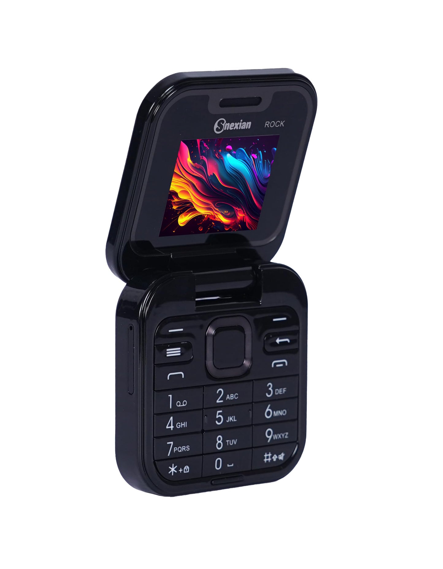 Snexian All-New Rock X Flip Dual Sim |Keypad Mobile| Black