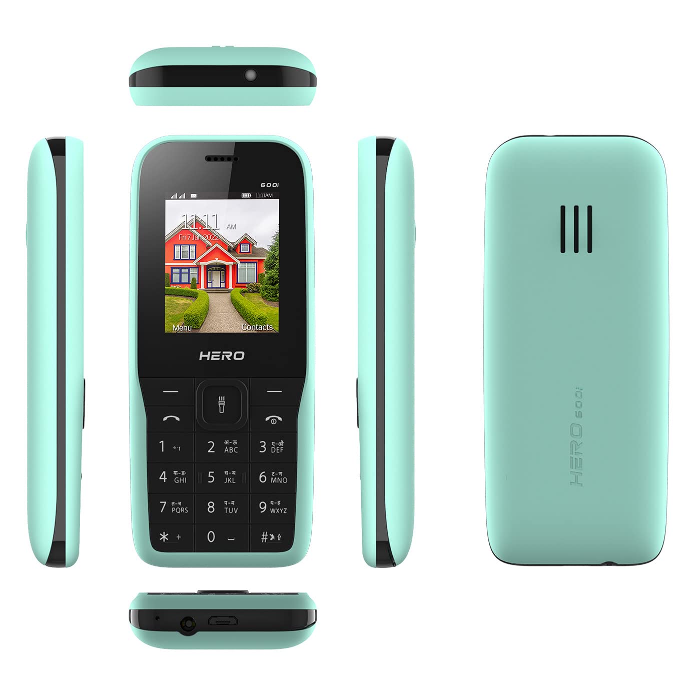 Lava All-New Hero 600i Glow Keypad Phone  (Mint Green)