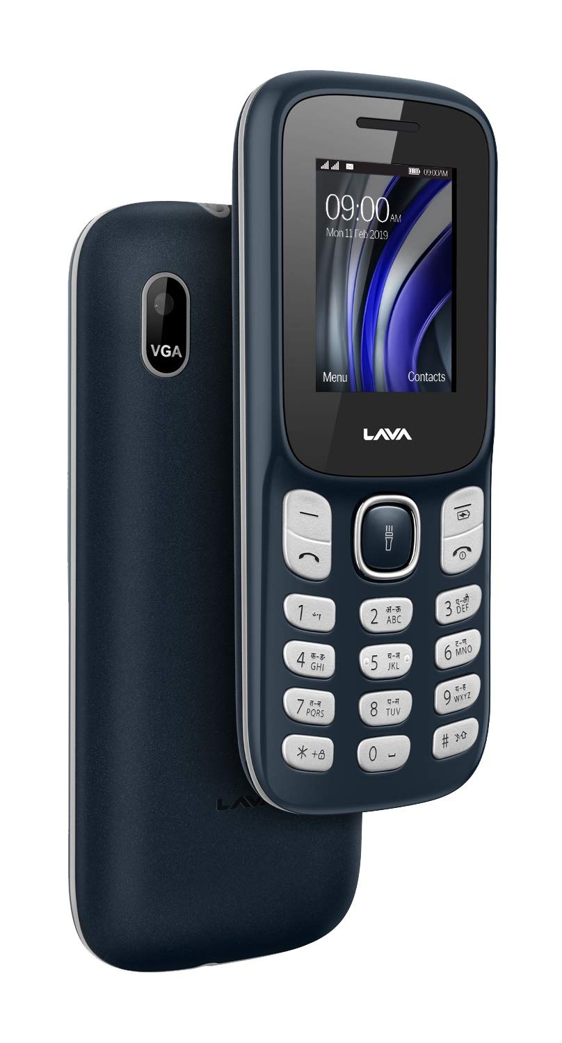 Lava A3 Vibe Dual Sim Mobile with 1750 mAh Big Battery(Dark Blue)