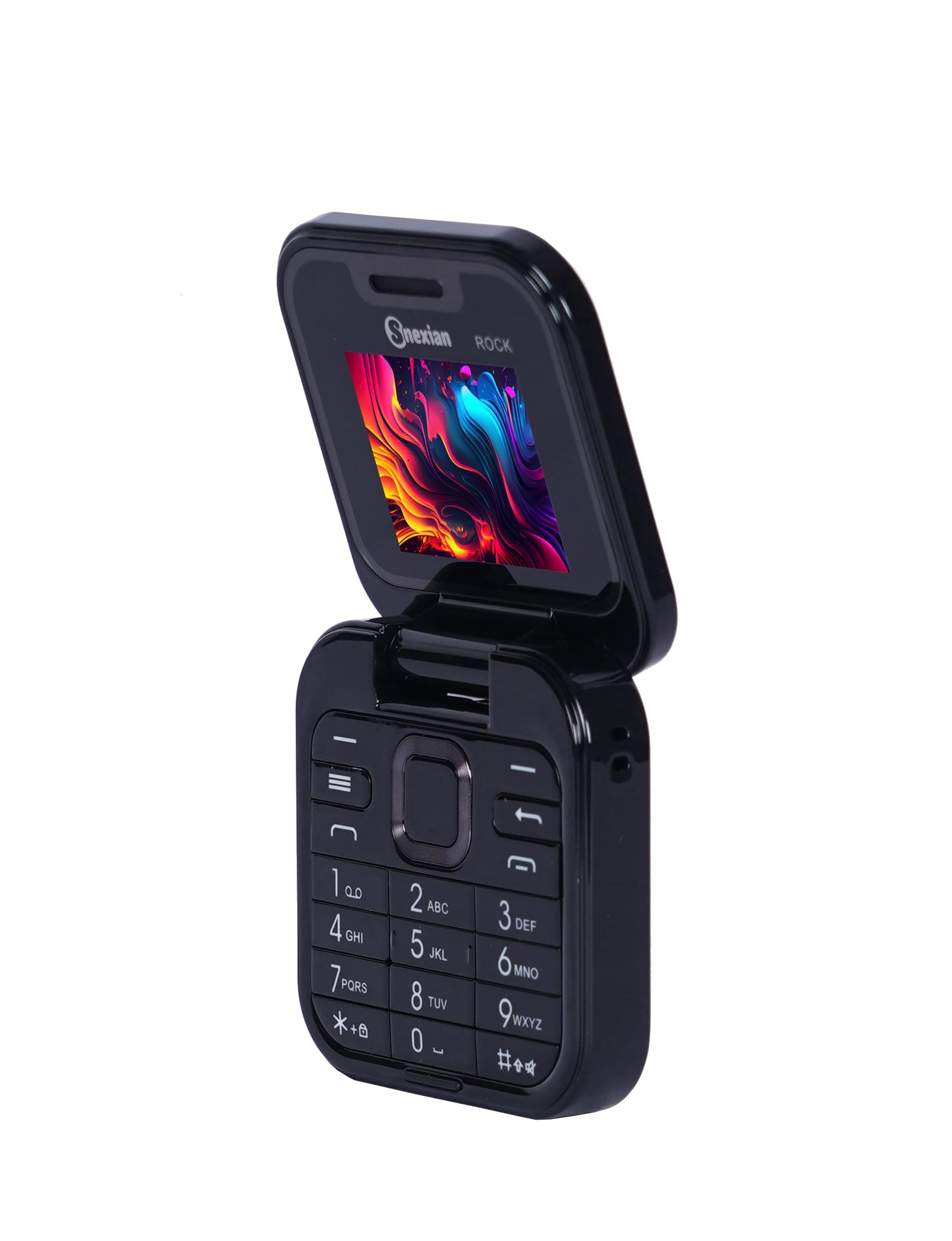 Snexian All-New Rock X Flip Dual Sim |Keypad Mobile| Black