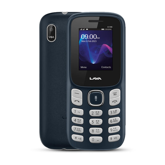 Lava A3 Vibe Dual Sim Mobile with 1750 mAh Big Battery(Dark Blue)