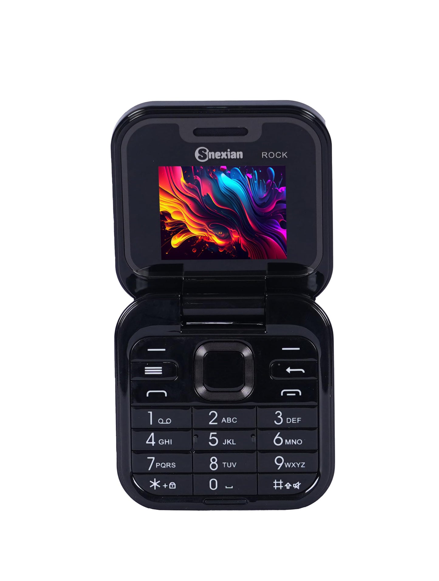 Snexian All-New Rock X Flip Dual Sim |Keypad Mobile| Black