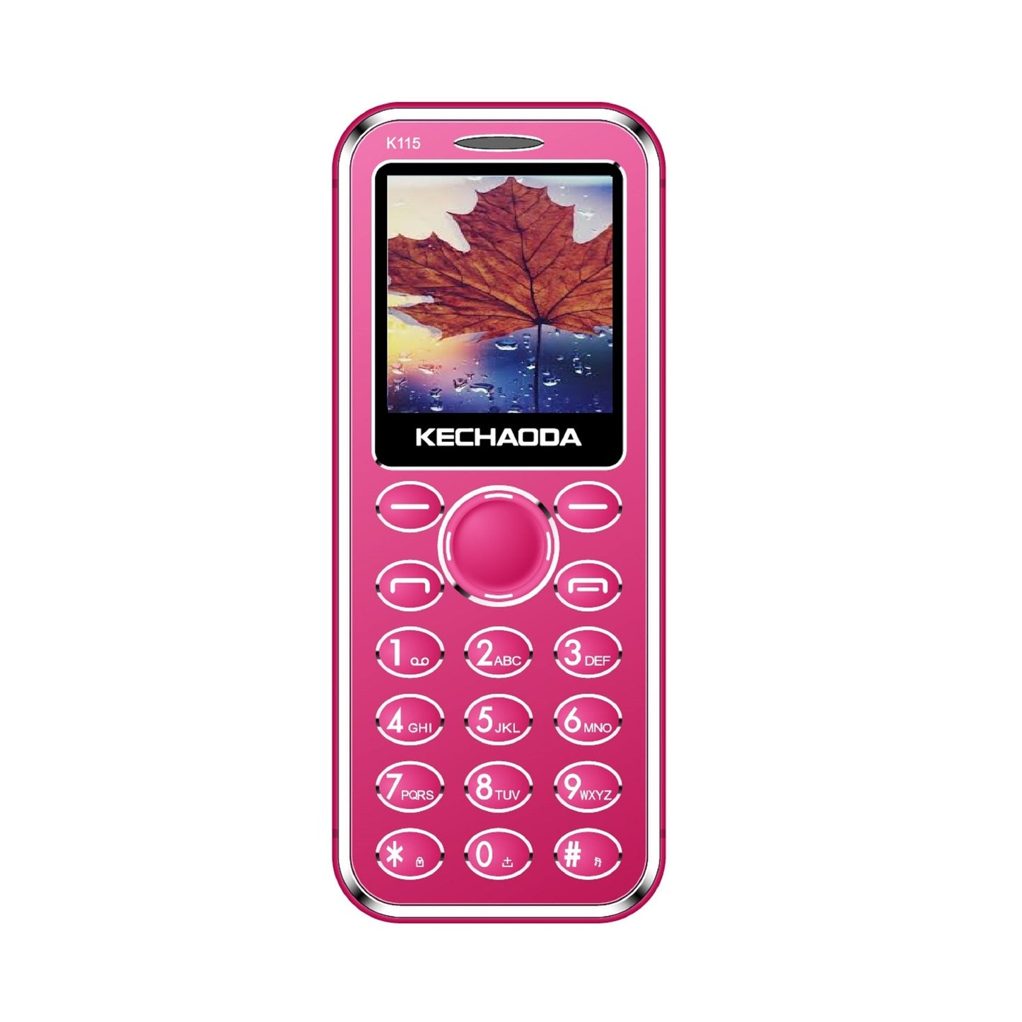 Kechaoda K115 card Size Phone(Black-Pink, 32GB)