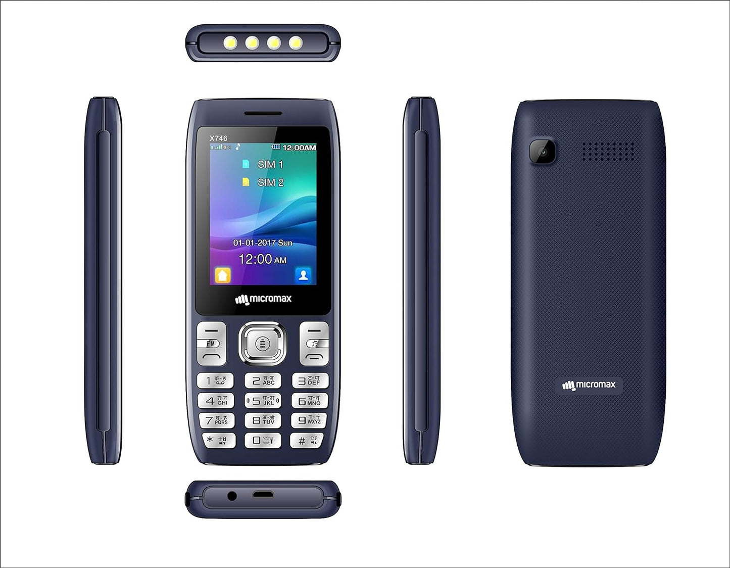 Micromax X746 With 3000mah Battery and Power bank System