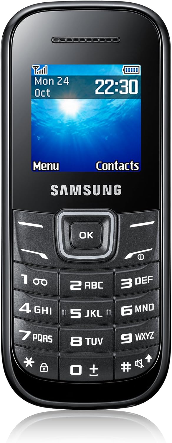 Samsung Guru Keypad Phone (GT-E1200) Keystone 2 Dual Sim (Black)