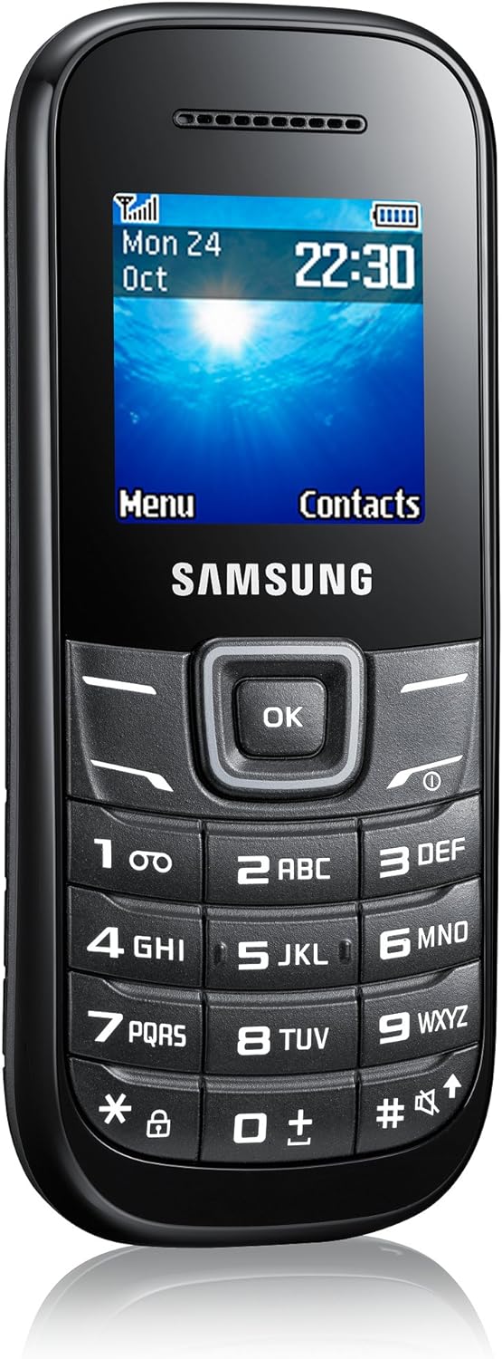 Samsung Guru Keypad Phone (GT-E1200) Keystone 2 Dual Sim (Black)