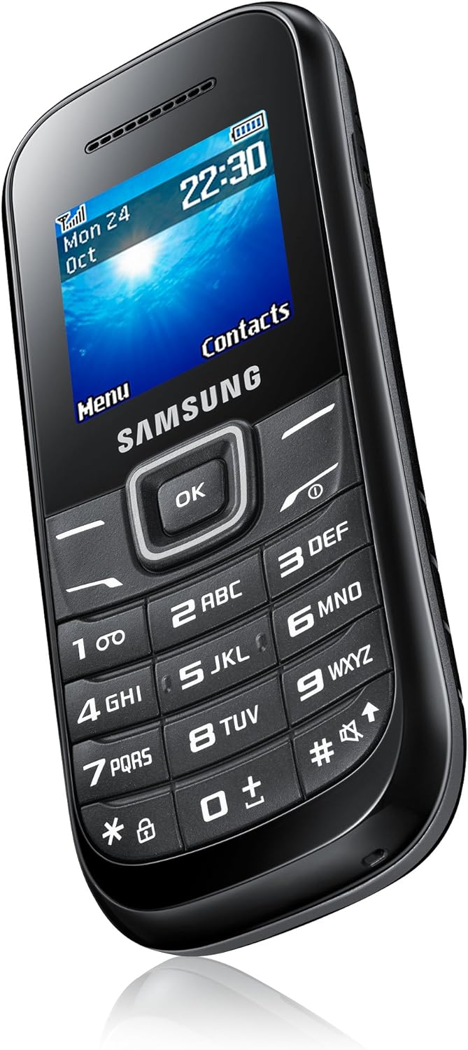 Samsung Guru Keypad Phone (GT-E1200) Keystone 2 Dual Sim (Black)