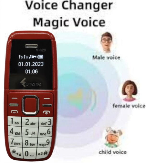 Foneme fm-2 mini phone with Magic Voice  (New Seal-Packed)