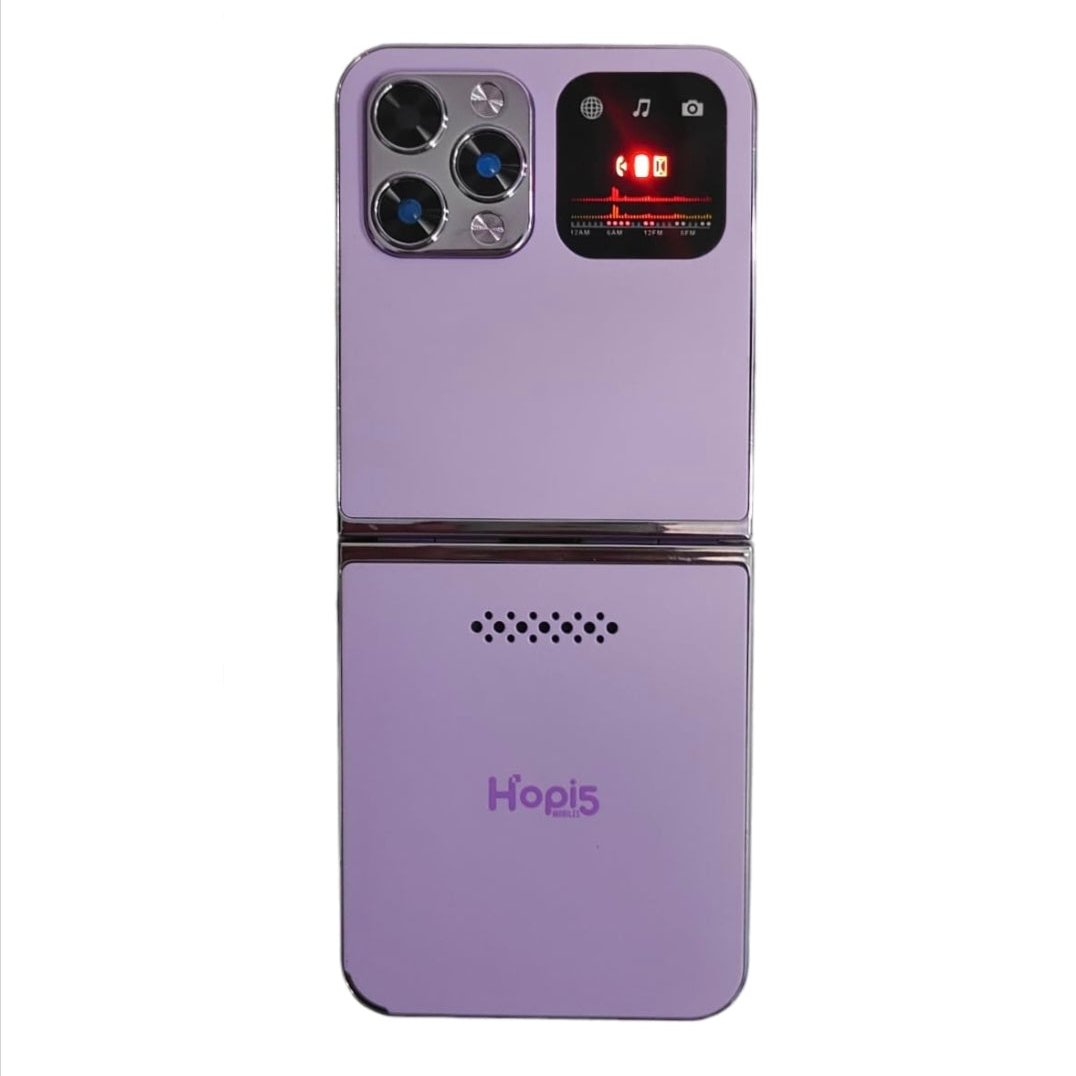 LEYSKY Hopi5 HI1 Flip Phone with Magic Voice System (Purple)