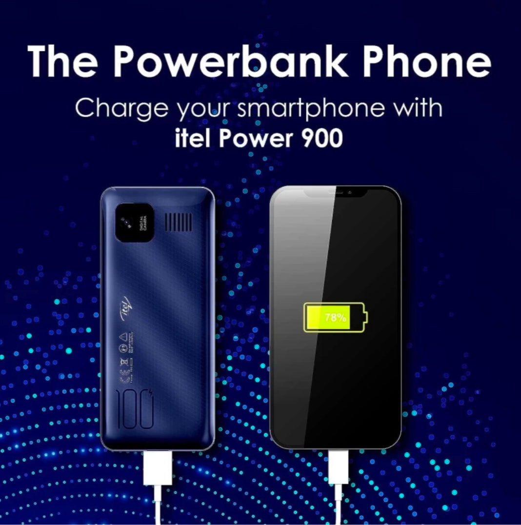 Itel Power 900 Big Display Phone with 10000mah Power Bank System