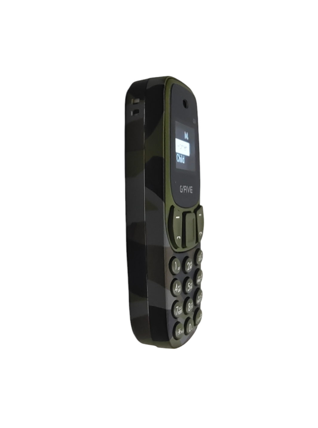 G'Five G9 Smallest KEYPAD Mobile with Magic Voice System (Army Green)