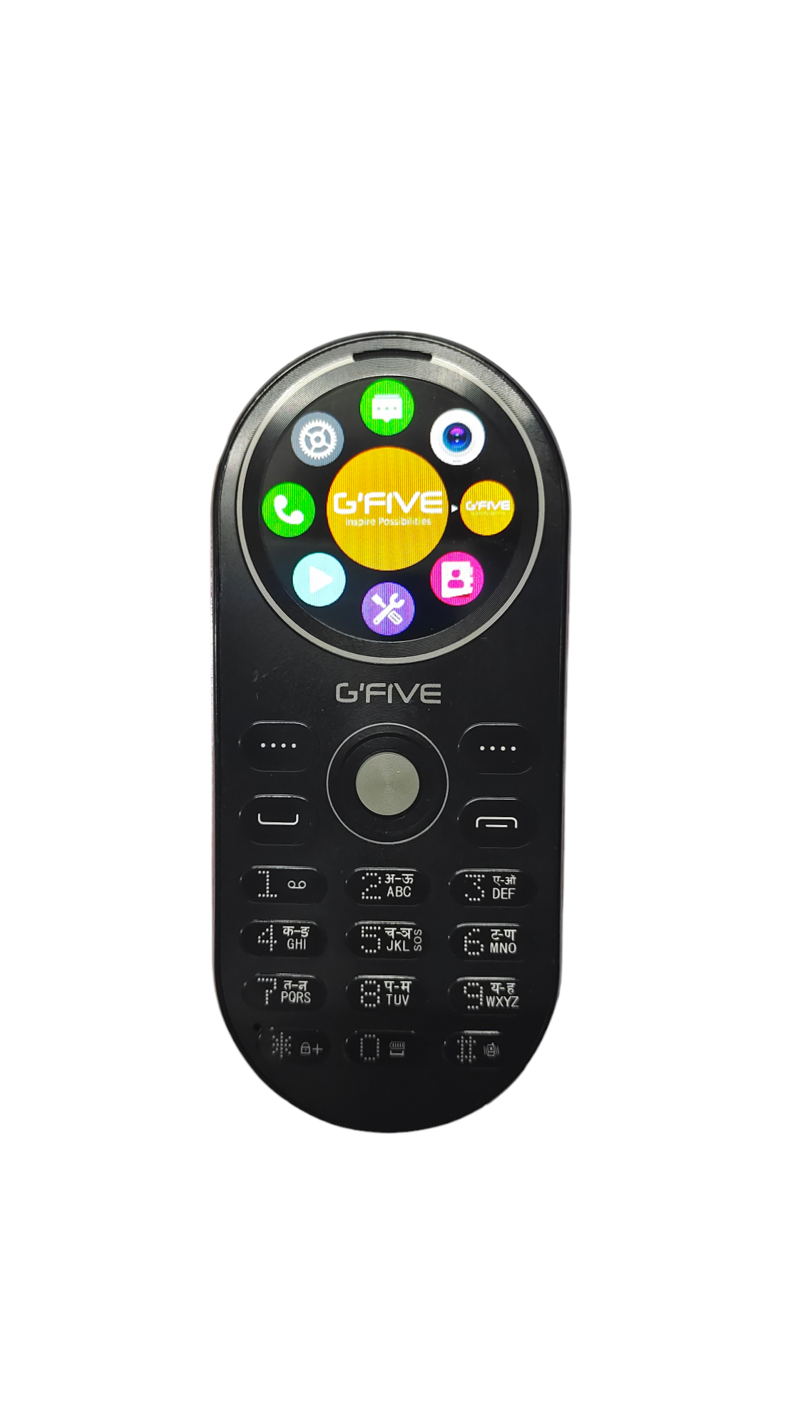 Gfive Round Screen Phone U229 with Voice Changer or Magic Voice System