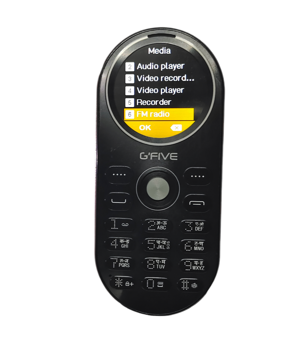 Gfive Round Screen Phone U229 with Voice Changer or Magic Voice System